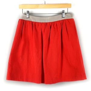 Comptoir des Cotonniers Orange Linen Blend Skirt